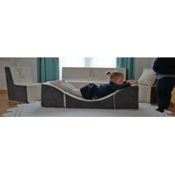 Soft Foam Coach,Kids,Children,Comfy,3in1:Pouffe,Coach,Table for Kids,Play,Relax